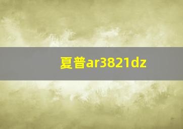 夏普ar3821dz