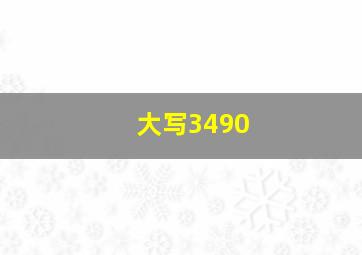 大写3490