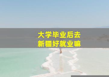 大学毕业后去新疆好就业嘛