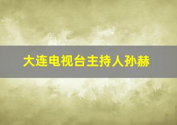 大连电视台主持人孙赫