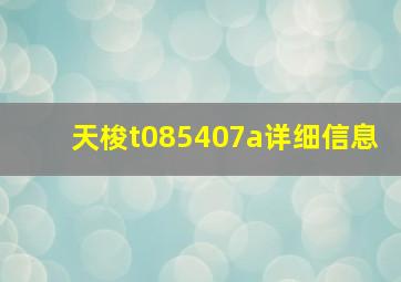 天梭t085407a详细信息