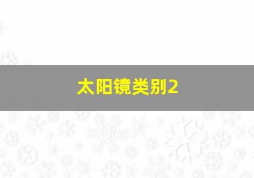 太阳镜类别2