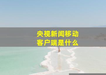 央视新闻移动客户端是什么