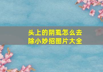 头上的阴虱怎么去除小妙招图片大全