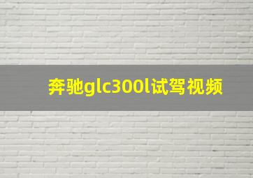 奔驰glc300l试驾视频