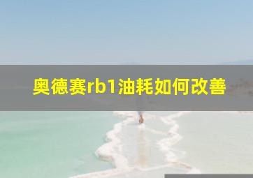 奥德赛rb1油耗如何改善