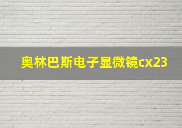 奥林巴斯电子显微镜cx23