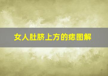 女人肚脐上方的痣图解