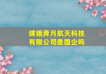 嫦娥奔月航天科技有限公司是国企吗