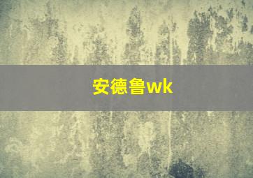 安德鲁wk