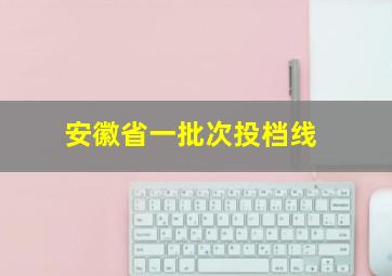 安徽省一批次投档线