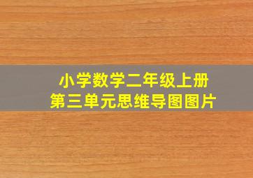 小学数学二年级上册第三单元思维导图图片