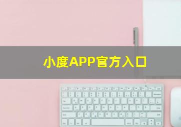 小度APP官方入口