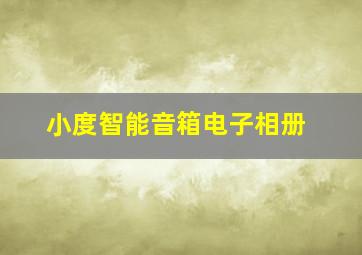 小度智能音箱电子相册