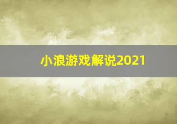 小浪游戏解说2021