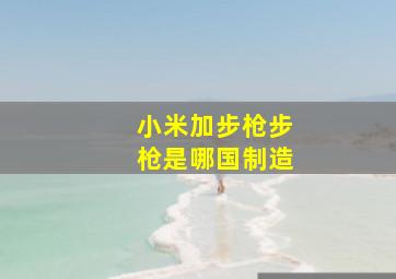 小米加步枪步枪是哪国制造