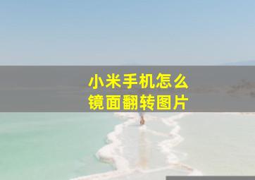 小米手机怎么镜面翻转图片