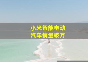 小米智能电动汽车销量破万