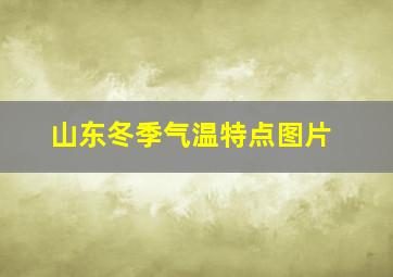 山东冬季气温特点图片