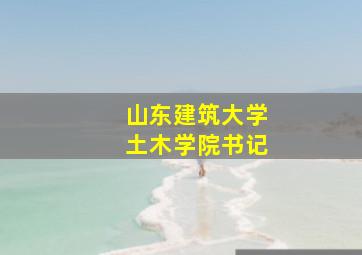 山东建筑大学土木学院书记