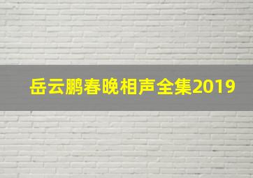 岳云鹏春晚相声全集2019