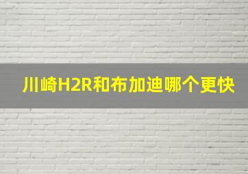 川崎H2R和布加迪哪个更快