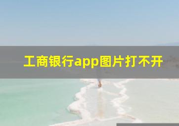 工商银行app图片打不开