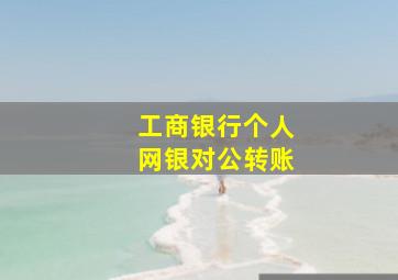 工商银行个人网银对公转账