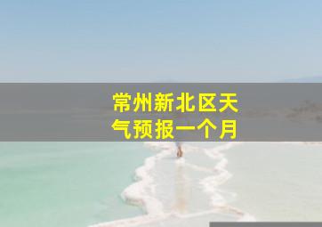 常州新北区天气预报一个月