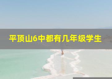 平顶山6中都有几年级学生