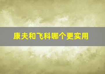 康夫和飞科哪个更实用