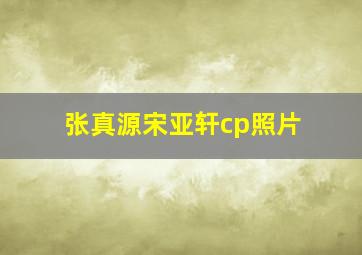 张真源宋亚轩cp照片