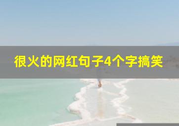 很火的网红句子4个字搞笑