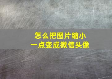 怎么把图片缩小一点变成微信头像