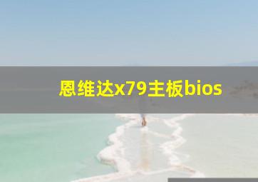 恩维达x79主板bios