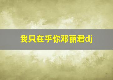 我只在乎你邓丽君dj