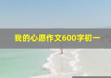 我的心愿作文600字初一