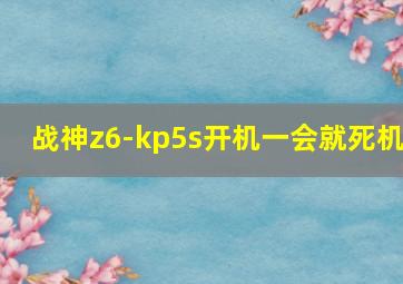 战神z6-kp5s开机一会就死机