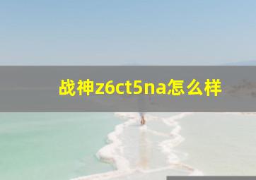 战神z6ct5na怎么样