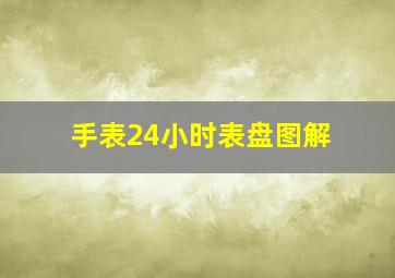 手表24小时表盘图解