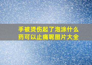 手被烫伤起了泡涂什么药可以止痛呢图片大全