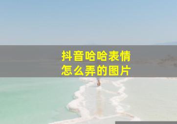 抖音哈哈表情怎么弄的图片