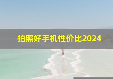 拍照好手机性价比2024