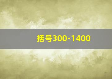 括号300-1400