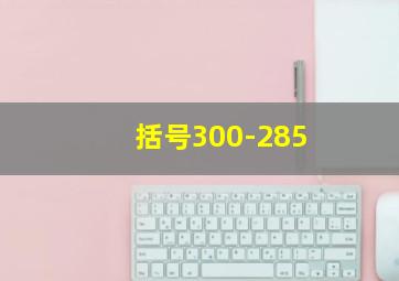 括号300-285