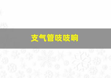 支气管吱吱响