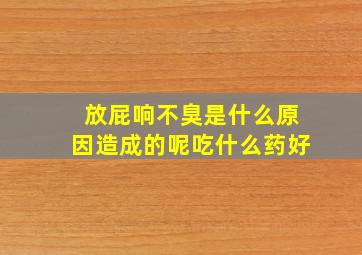 放屁响不臭是什么原因造成的呢吃什么药好