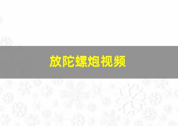 放陀螺炮视频