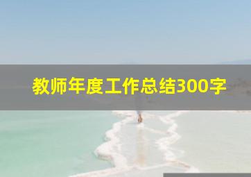 教师年度工作总结300字