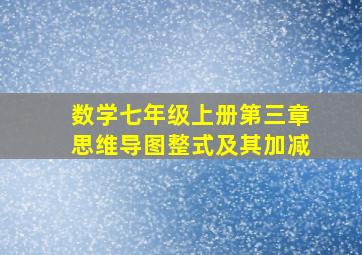 数学七年级上册第三章思维导图整式及其加减